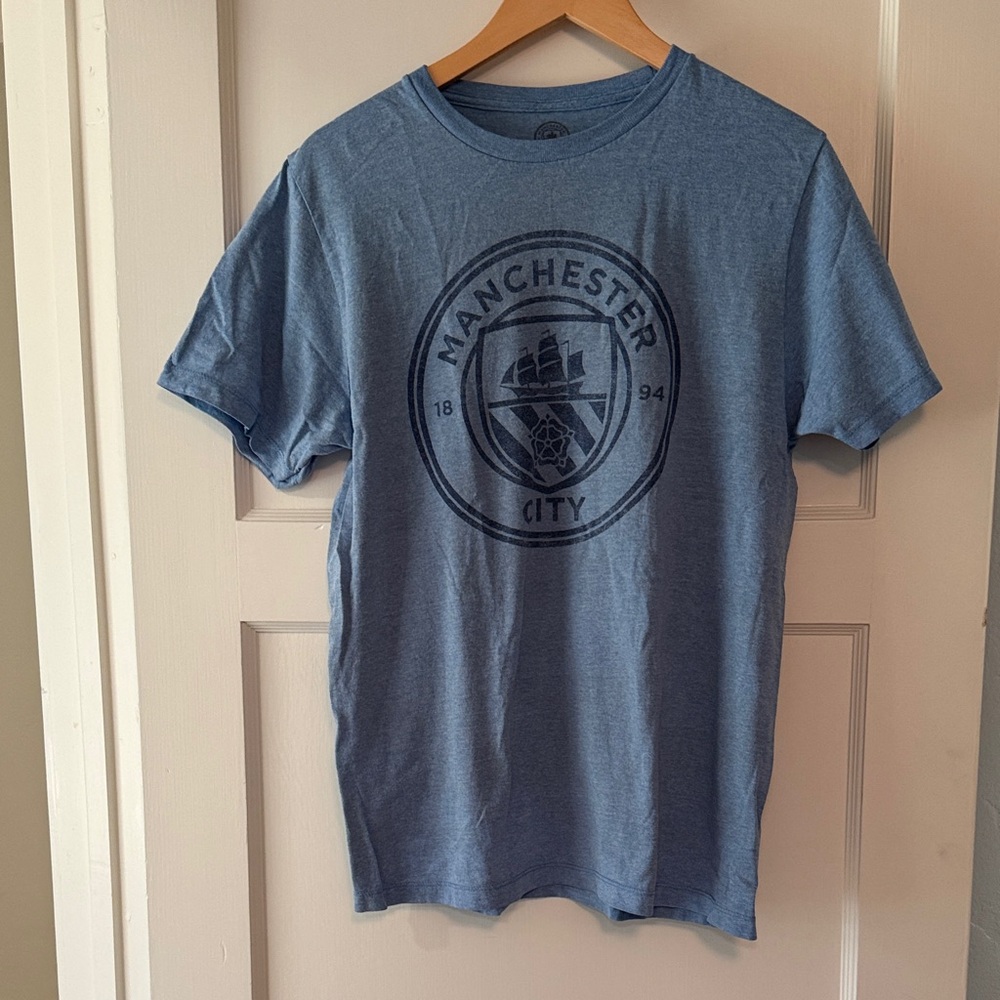 Short Sleeve Crew Neck Tee - Light Blue